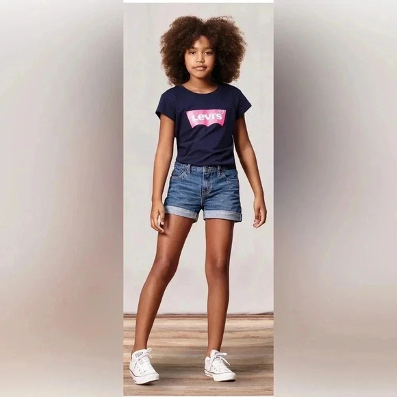 Levi's Other - Levi's Girls' Girlfriend Fit Denim Shorty Shorts